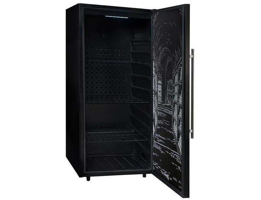 Climadiff Wine Cabinet - 160 Bottle Multi Zone 600mm Black - PCLP160