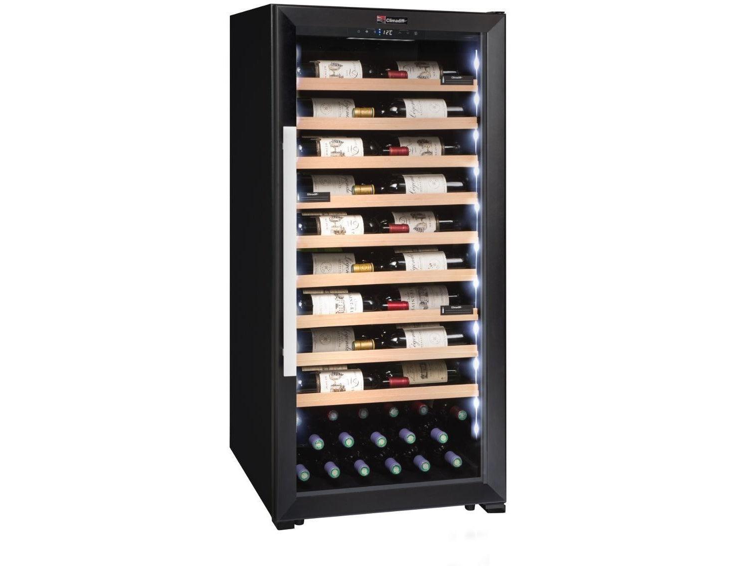 Climadiff Wine Cooler - 98 Bottle 600mm Black - CPF100B1