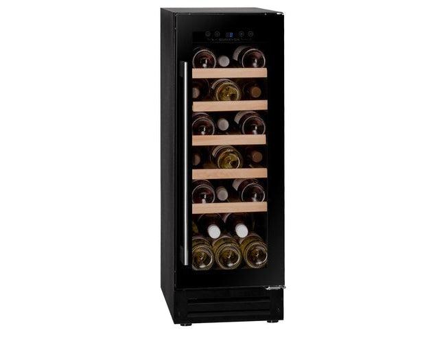 Dunavox 300mm Under Counter Wine Cooler - 19 Bottle Black - DAUF-19.58B
