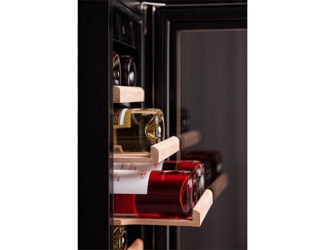 Dunavox 300mm Under Counter Wine Cooler - 19 Bottle Black - DAUF-19.58B