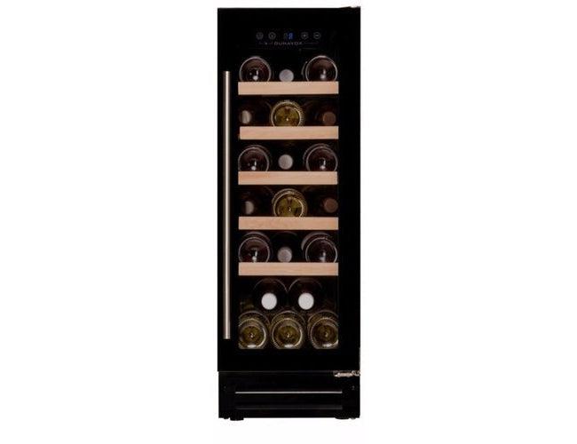 Dunavox 300mm Under Counter Wine Cooler - 19 Bottle Black - DAUF-19.58B