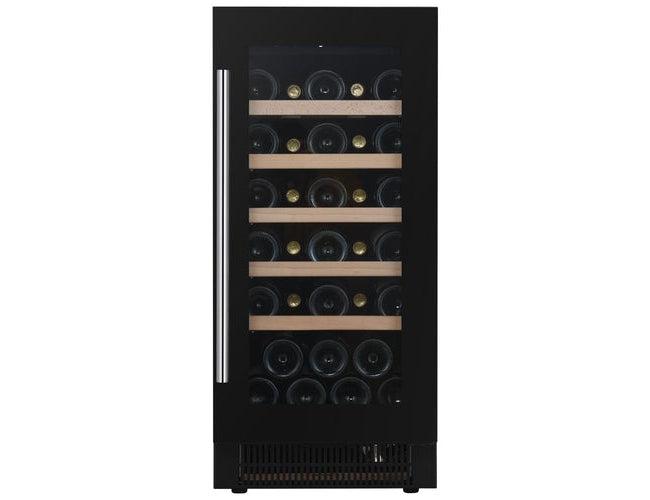 Dunavox 40cm Undercounter Wine Cooler - 32 Bottle Black - DAUF-32.83B