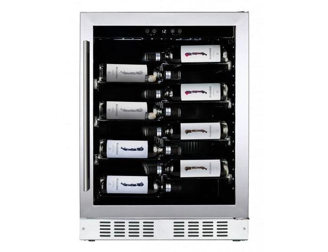 Dunavox 600mm Built In Wine Cooler - 40 Bottle Stainless Steel - DAUF-40.138SS