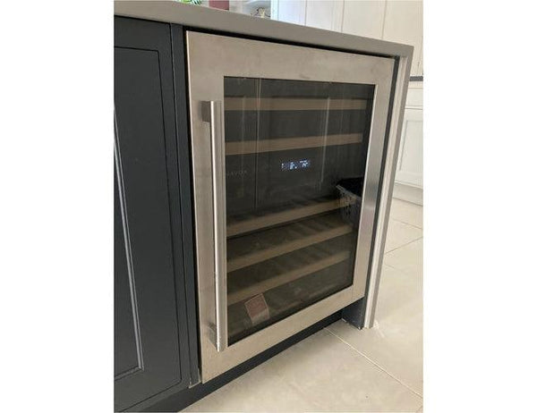 Dunavox 60cm Undercounter Built In Wine Cooler - 46 Bottle Dual Zone Stainless Steel - DAUF-46.145DSS