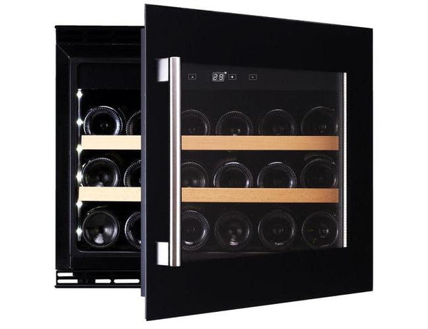 Dunavox Black Integrated Wine Fridge - 18 Bottle 600mm - DAVS-18.46B