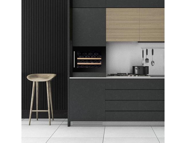 Dunavox Black Integrated Wine Fridge - 18 Bottle 600mm - DAVS-18.46B