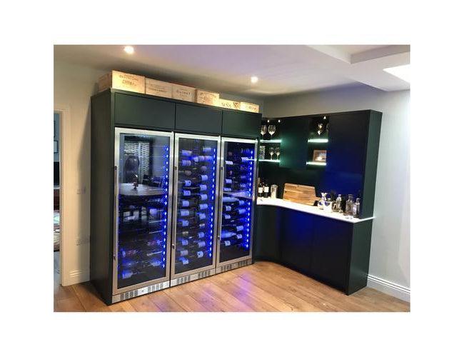 Dunavox Built In Stainless Steel Wine Fridge - 143 Bottle 655mm - DX-143.468SS