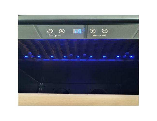 Dunavox Built In Tall Wine Cooler - 194 Bottle 655mm Black - DX-194.490BK