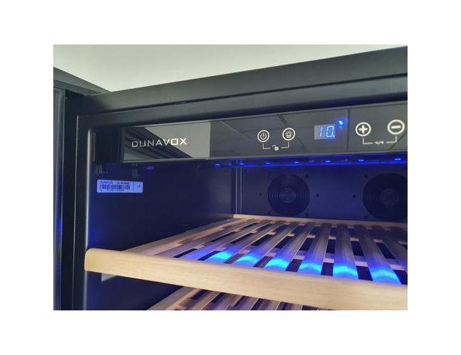 Dunavox Built In Tall Wine Cooler - 194 Bottle 655mm Black - DX-194.490BK