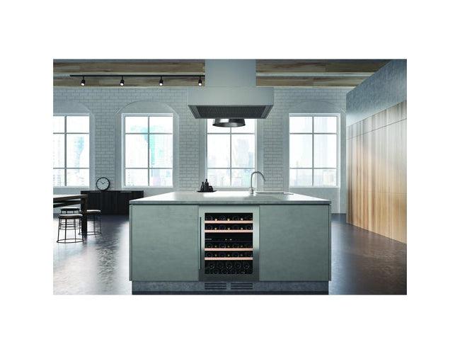 Dunavox Built In Wine Cooler - 39 Bottle Dual Zone 600mm Stainless Steel - DAUF-39.121DSS