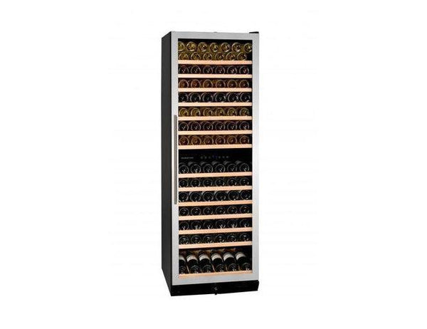 Dunavox Built In Wine Fridge - 166 Bottle Dual Zone 600mm Stainless Steel - DX-166.428SDSK