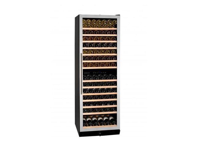 Dunavox Built In Wine Fridge - 166 Bottle Dual Zone 600mm Stainless Steel - DX-166.428SDSK