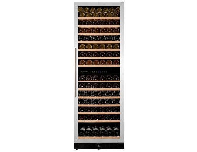 Dunavox Built In Wine Fridge - 166 Bottle Dual Zone 600mm Stainless Steel - DX-166.428SDSK