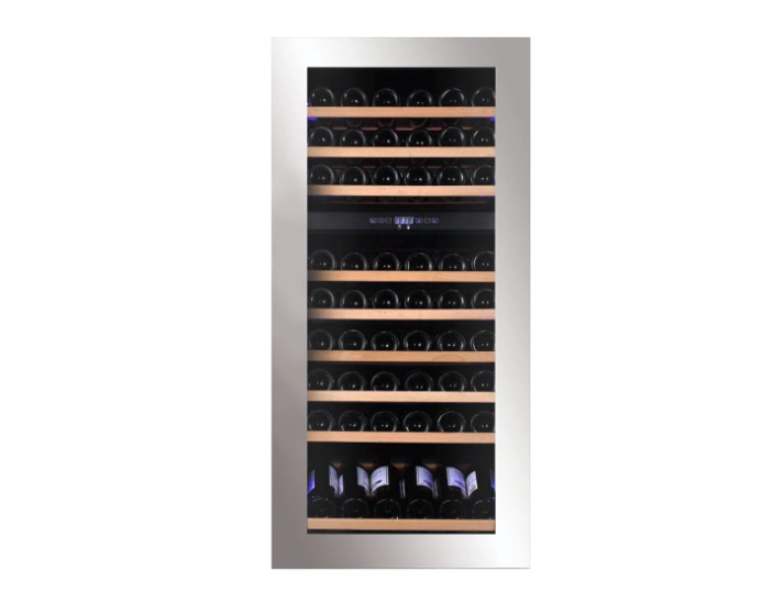 Dunavox Dual Zone Integrated Wine Cooler - 72 Bottle 600mm Stainless Steel - DAVG-72.185DSS.TO