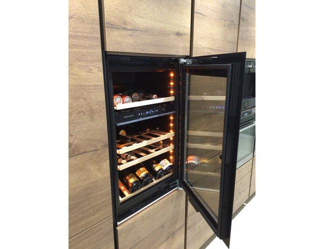 Dunavox Dual Zone Integrated Wine Fridge - 49 Bottle 600mm Black - DAVG-49.116DB.TO