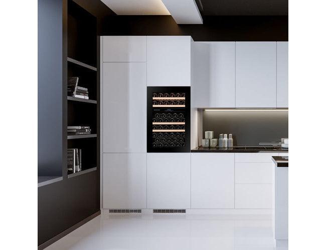 Dunavox Dual Zone Integrated Wine Fridge - 49 Bottle 600mm Black - DAVG-49.116DB.TO