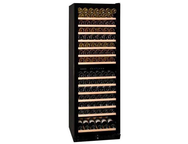 Dunavox Freestanding Tall Dual Zone Wine Cooler - 166 Bottle 600mm Black - DX-166.428DBK