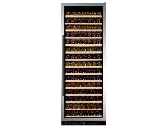 Dunavox Freestanding Tall Stainless Steel Wine Fridge - 194 Bottle 655mm - DX-194.490SSK