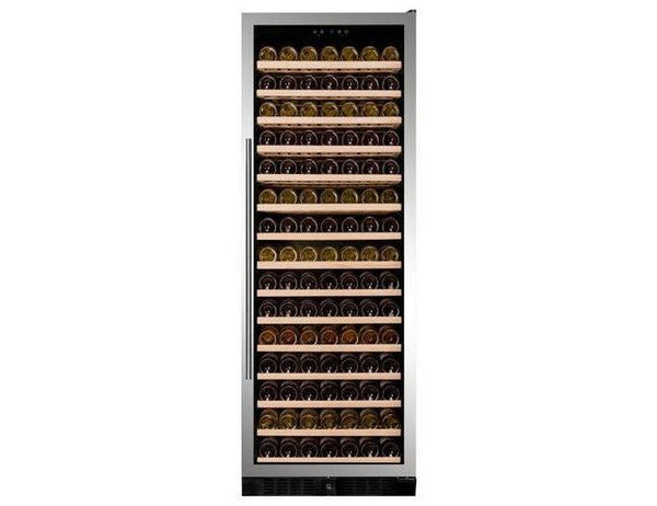 Dunavox Freestanding Tall Stainless Steel Wine Fridge - 194 Bottle 655mm - DX-194.490SSK