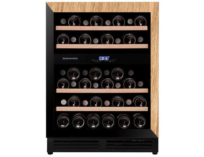 Dunavox Fully Integrated Wine Fridge - Dual Zone 600mm 45 Bottle - DAUF-45.125DOP.TO