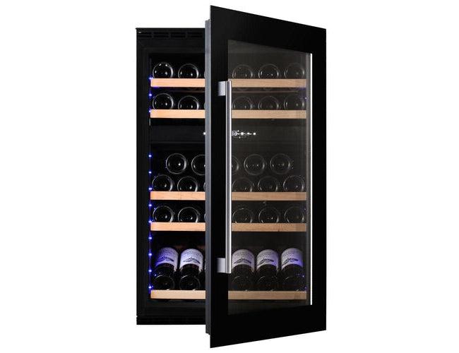Dunavox Integrated Black Wine Cooler - Dual Zone 600mm 49 Bottle - DAVS-49.116DB