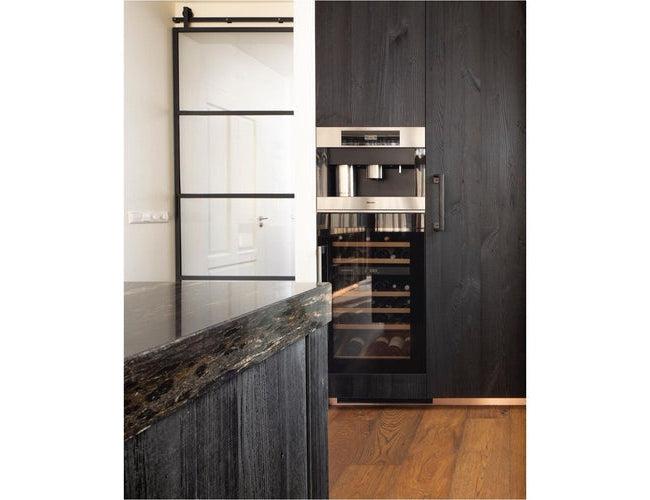 Dunavox Integrated Black Wine Cooler - Dual Zone 600mm 49 Bottle - DAVS-49.116DB