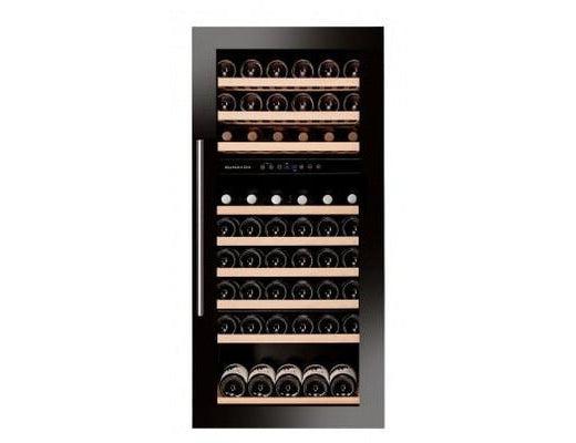 Dunavox Integrated Black Wine Cooler - Dual Zone 600mm 72 Bottle - DAVS-72.185DB