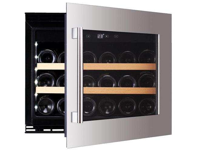 Dunavox Integrated Stainless Steel Wine Cooler - 600mm 18 Bottle - DAVS-18.46SS