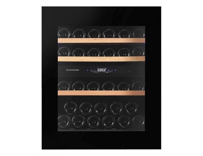 Dunavox Integrated Wine Cooler - Dual Zone 600mm Black 32 Bottle - DAVG-32.80DB.TO