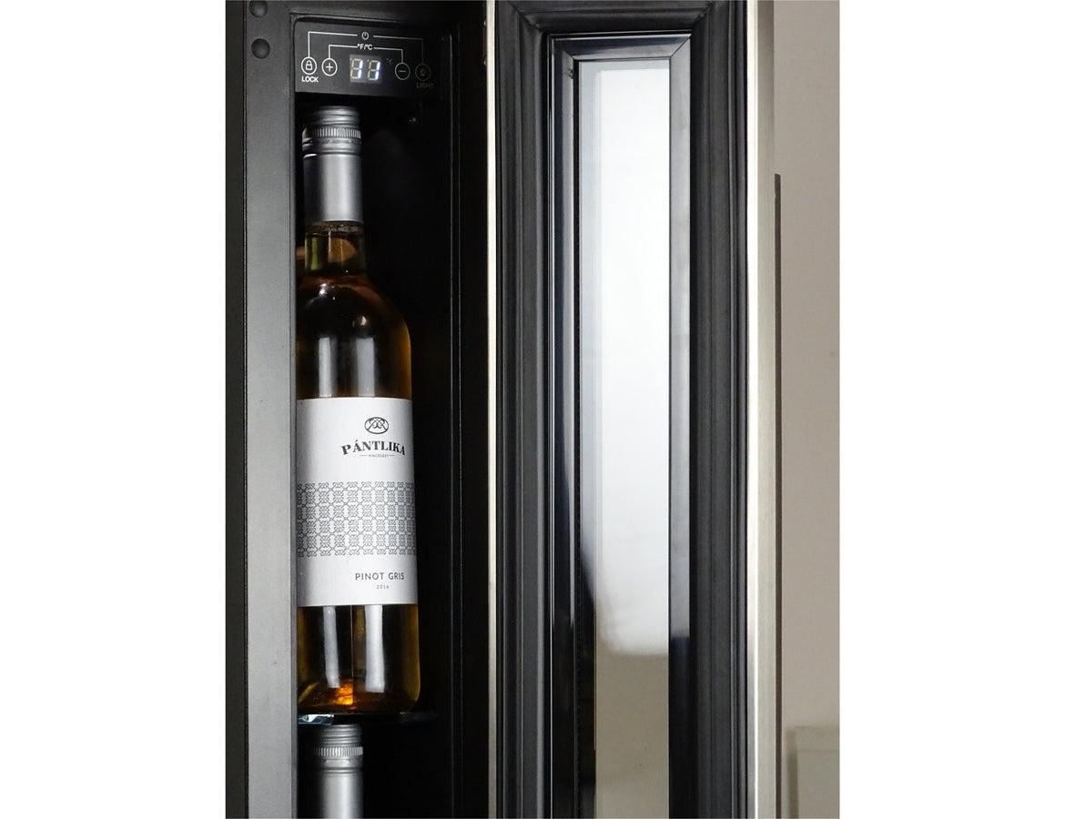 Dunavox Narrow 15cm Wine Cooler - Stainless Steel 7 Bottle - DAUF-9.22SS