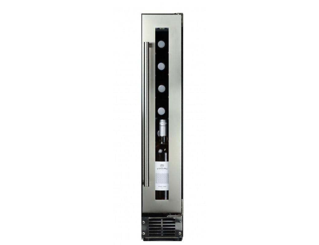 Dunavox Narrow 15cm Wine Cooler - Stainless Steel 7 Bottle - DAUF-9.22SS