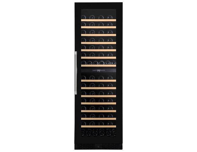 Dunavox Tall Built In Wine Cooler - Dual Zone 600mm Black 123 Bottle - DX-123.338DB