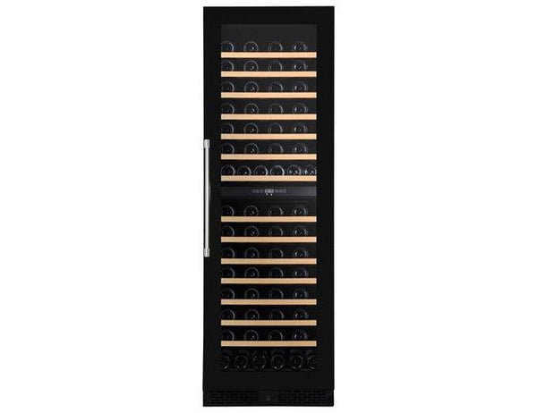 Dunavox Tall Built In Wine Cooler - Dual Zone 600mm Black 123 Bottle - DX-123.338DB