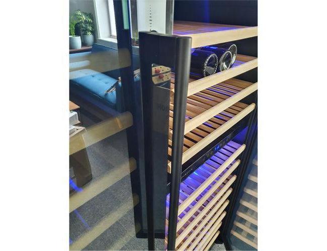 Dunavox Tall Wine Fridge - Dual Zone 655mm Stainless Steel 181 Bottle - DX-181.490SDSK