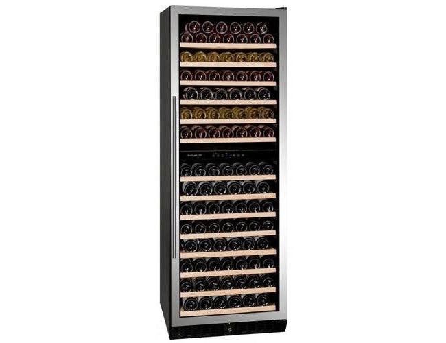 Dunavox Tall Wine Fridge - Dual Zone 655mm Stainless Steel 181 Bottle - DX-181.490SDSK