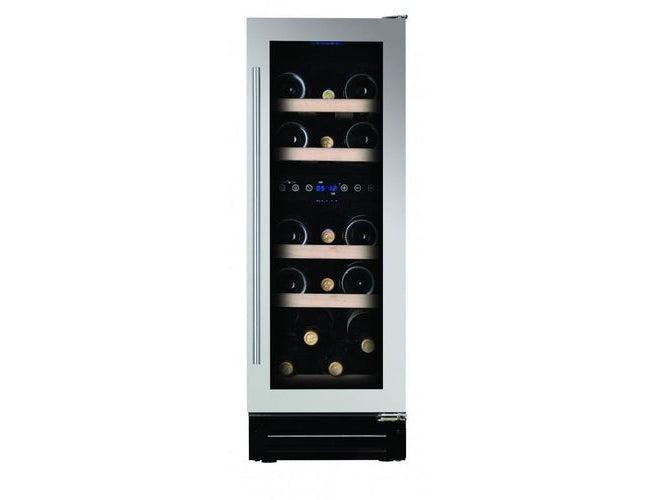 Dunavox Under Counter 30cm Wine Fridge - Dual Zone Stainless Steel 17 Bottle - DAUF-17.58DSS