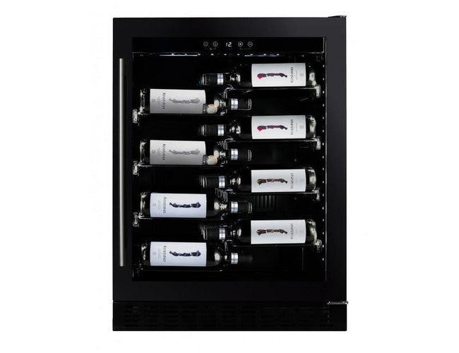 Dunavox Under Counter Built In Wine Fridge - 600mm Black 40 Bottle - DAUF-40.138B