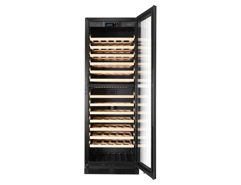 CELLA - 154 bottle Dual Zone Wine Cooler - FWS154D-BLACK