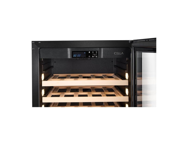 CELLA - 154 bottle Dual Zone Wine Cooler - FWS154D-BLACK