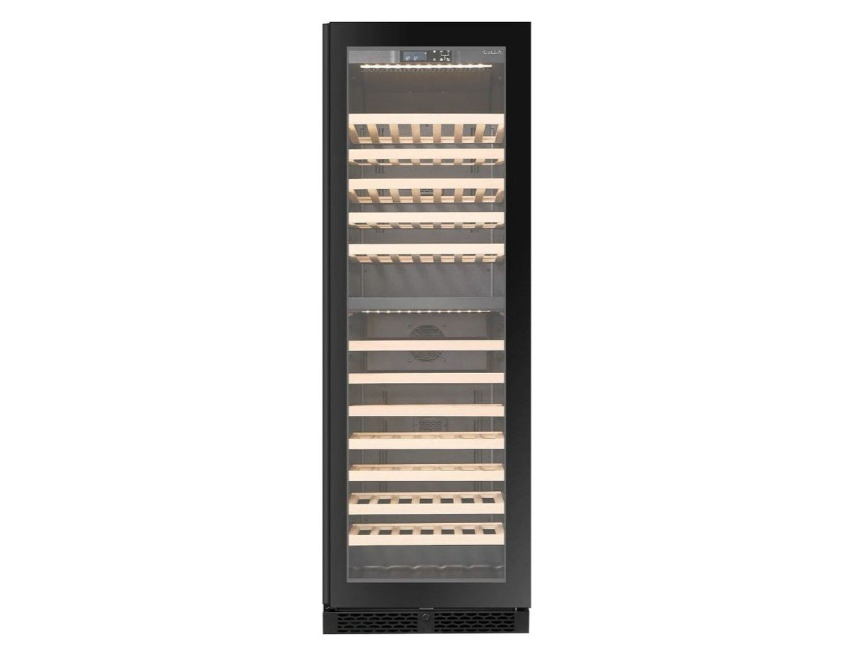 CELLA - 101 bottle Dual Zone Wine Cooler - FWS93D-BLACK