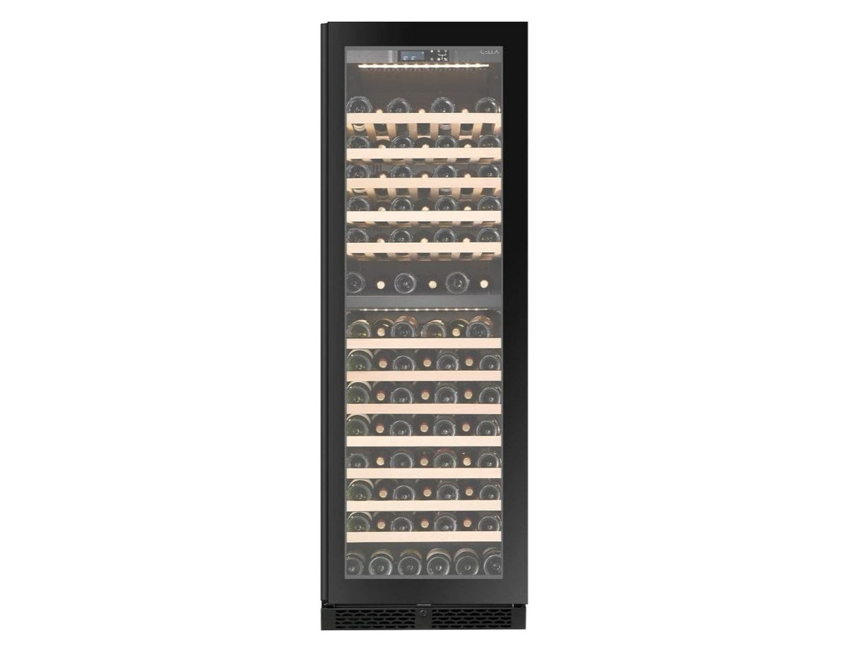 CELLA - 101 bottle Dual Zone Wine Cooler - FWS93D-BLACK