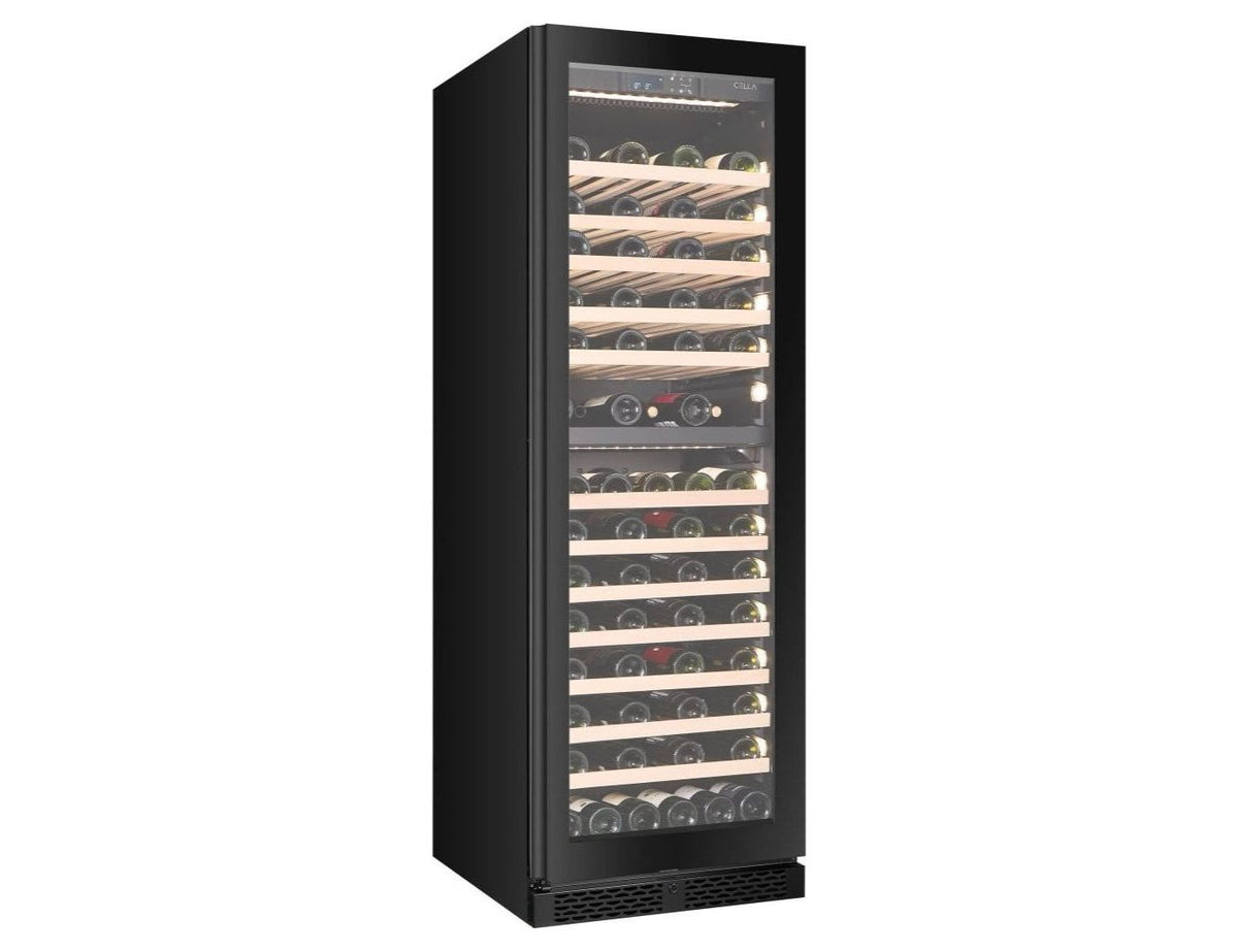 CELLA - 101 bottle Dual Zone Wine Cooler - FWS93D-BLACK