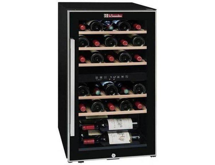 La Sommelière Dual Zone Wine Fridge - 480mm Black 29 Bottle - ECS30.2Z