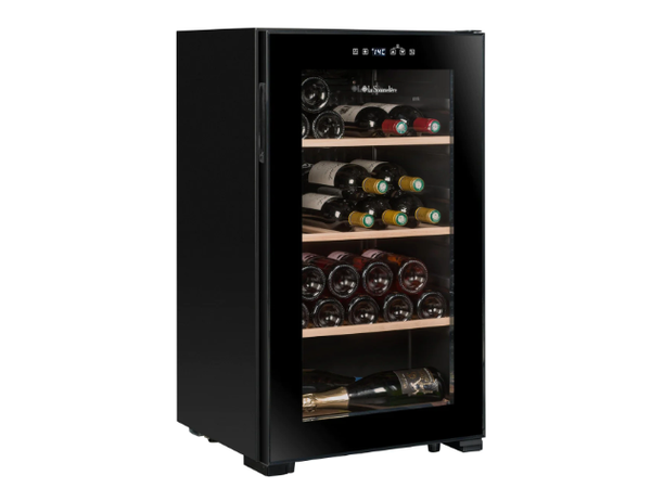 La Sommelière Freestanding Black Wine Fridge - 480mm 36 Bottle - LS36BLACK