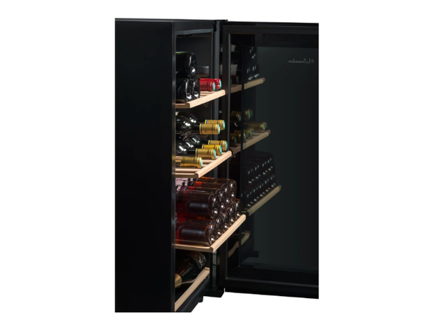 La Sommelière Freestanding Black Wine Fridge - 480mm 36 Bottle - LS36BLACK