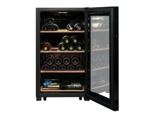 La Sommelière Freestanding Black Wine Fridge - 480mm 36 Bottle - LS36BLACK