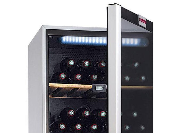 La Sommelière Freestanding Wine Fridge - Multi Zone 600mm Stainless Steel - VIP185