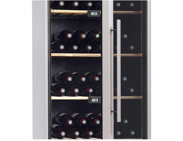 La Sommelière Freestanding Wine Fridge - Multi Zone 600mm Stainless Steel - VIP185