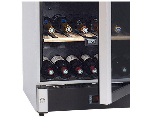 La Sommelière Freestanding Wine Fridge - Multi Zone 600mm Stainless Steel - VIP185