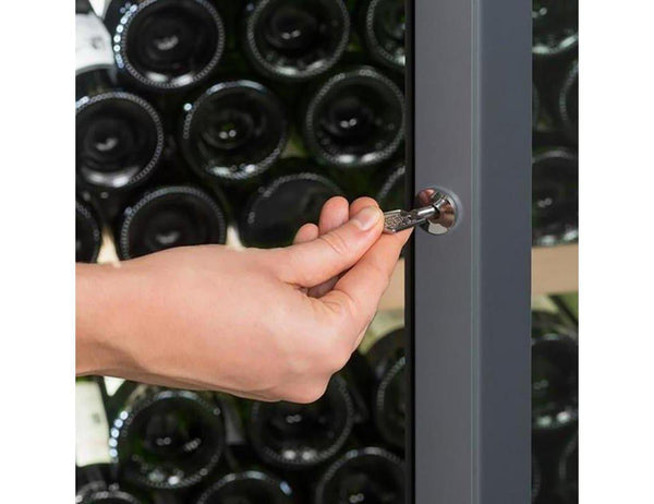 La Sommelière Tall Wine Cabinet - Multizone Black - VIP330V